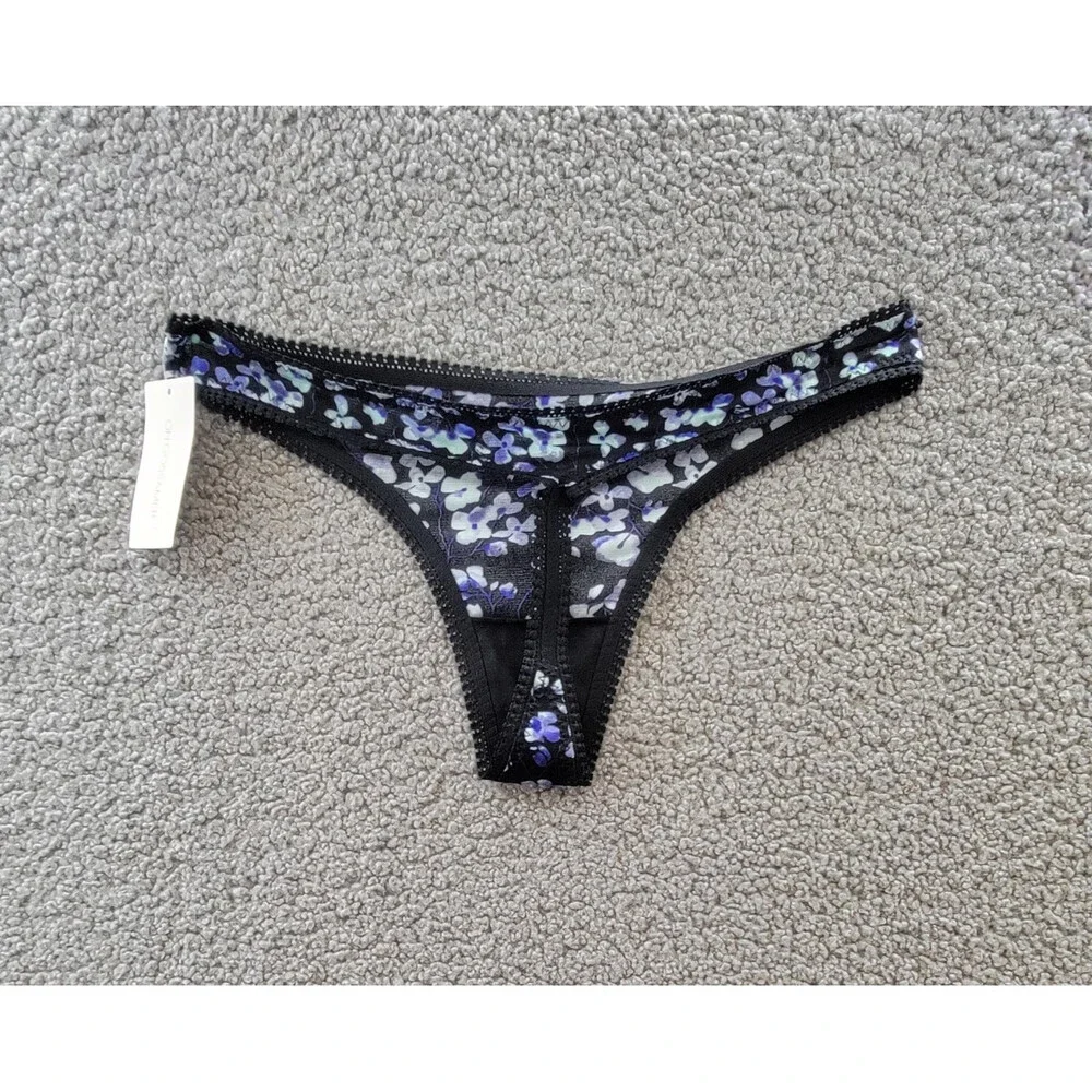 On Gossamer Mesh Printed Hipster Thong Women's M/L Evening Blossom Pull On